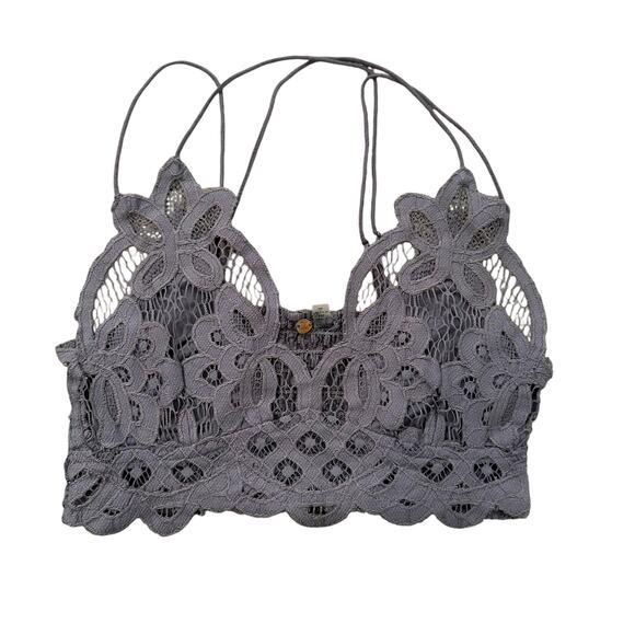 Free People One slate purple lace bralette size XS - Picture 1 of 8